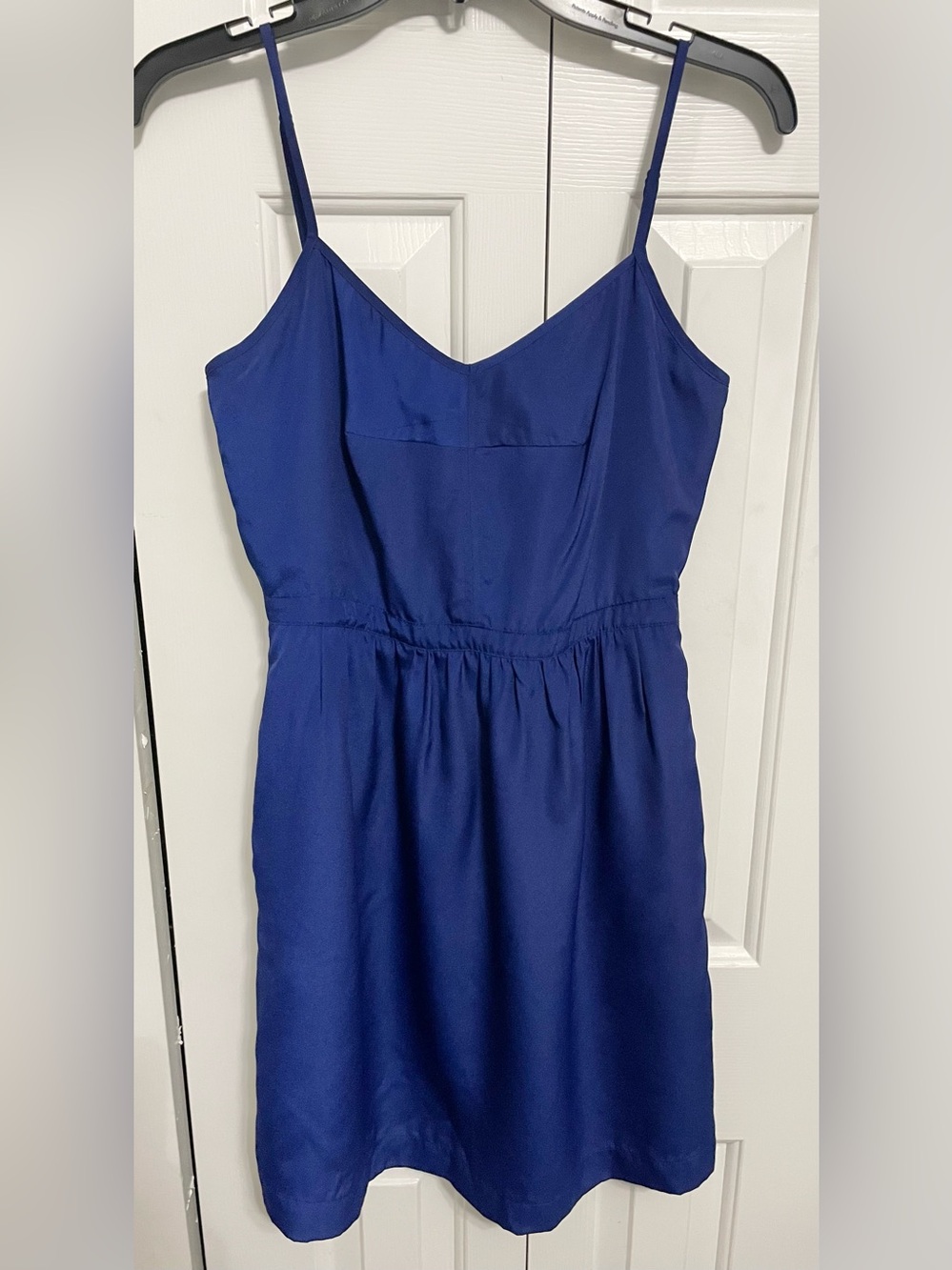 J. Crew Cobalt Blue Spaghetti Strap Mini Dress